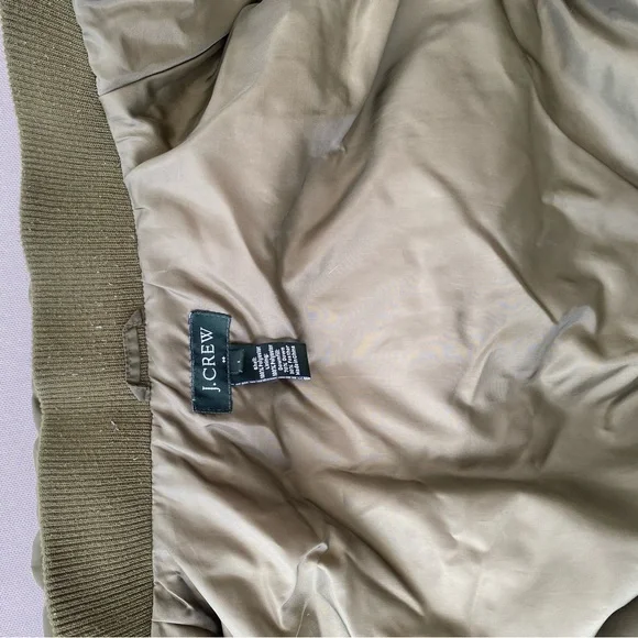 Men's Olive Green Puffer Vest J Crew size L down fill puffer - Picture 3 of 3